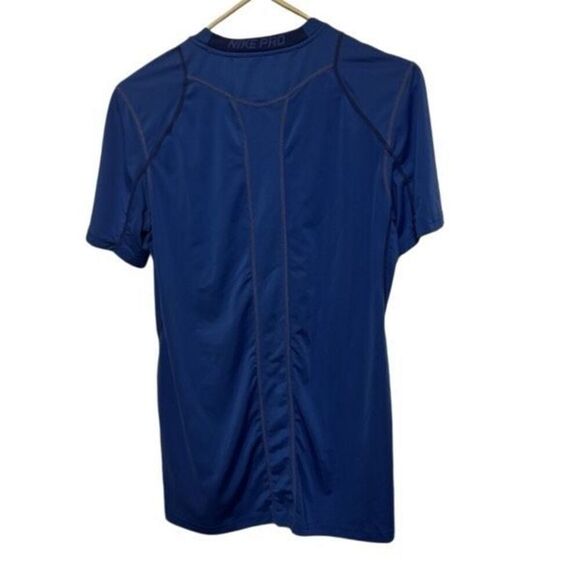 Nike Pro Dri-Fit Fitted Size Small Blue Base Layer Short Sleeved Top - Picture 5 of 5